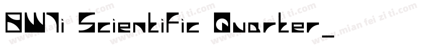 BW7i Scientific Quarter字体转换